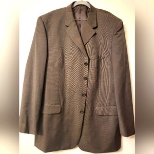 Paula So Lari Men's Athletic Fit 100% Wool Blazer 46 Business Career Academia